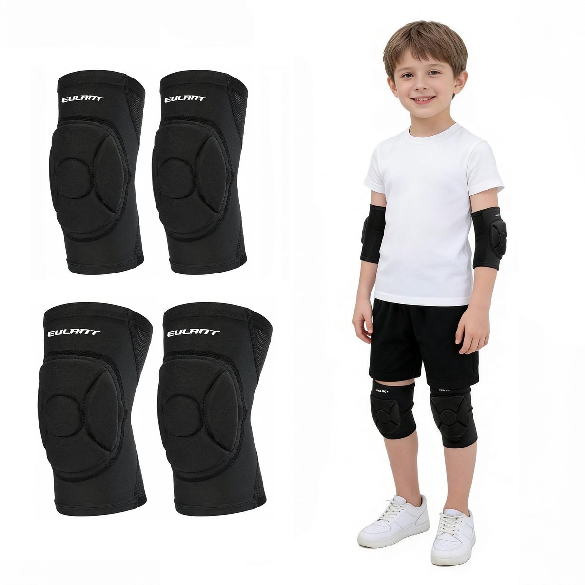 Dailygoods - Knie- en Elleboogbeschermers Set voor Kinderen - Voor Veilig Spelen