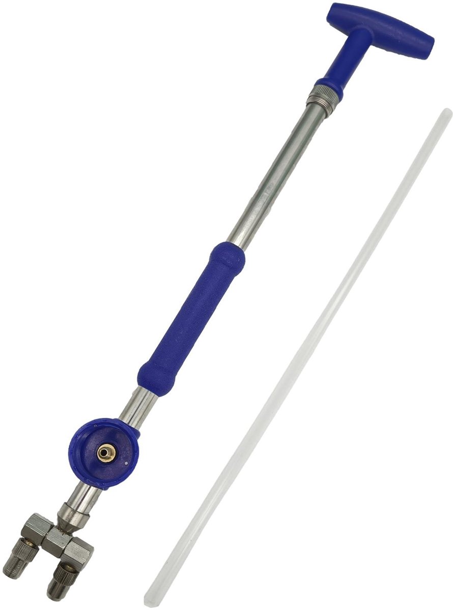 Dailygoods- Sproeier Handmatig - Dubbele Sproeikop - Roestvrij Staal - Lichtgewicht - Duurzaam - Geschikt voor Waterflessen - Tuinspuit