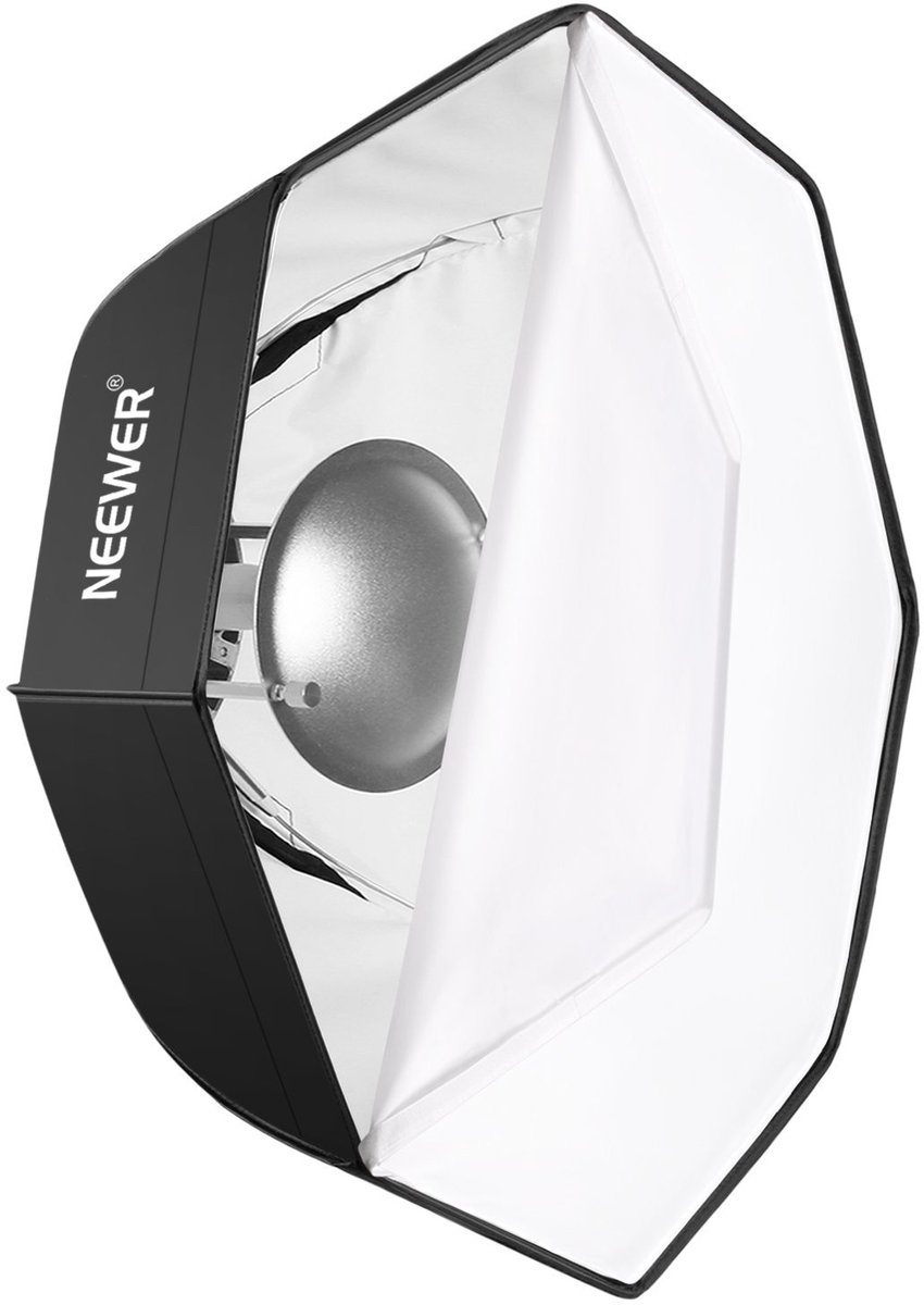 Dailygoods - 60 cm Softbox met Beauty Dish - Fotostudio Set