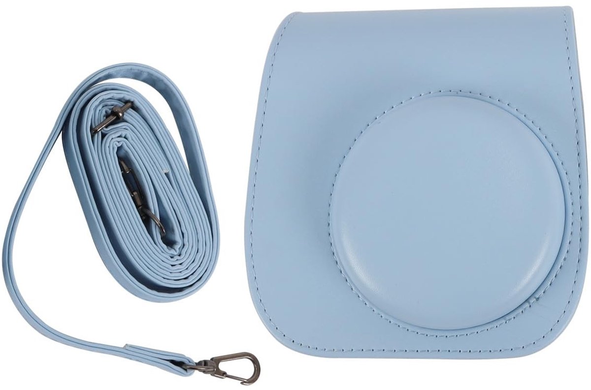 Dailygoods- Camera Beschermhoes Verstelbaar - PU-leer - Mini 12 Instant Film Camera - Antikras Microfiber - Bescherming tegen Stof en Krassen - Camera Case