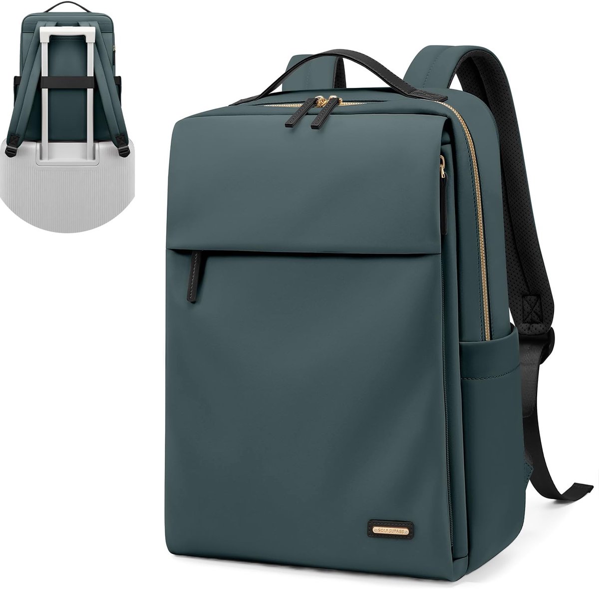 Dailygoods- Reisrugzak goedgekeurd door luchtvaartmaatschappij - Ruime binnenruimte - Laptopvak tot 39,6 cm - Voorvakken met ritssluiting - Praktische zijvakken - Ideaal voor werk en reizen - Rugzak