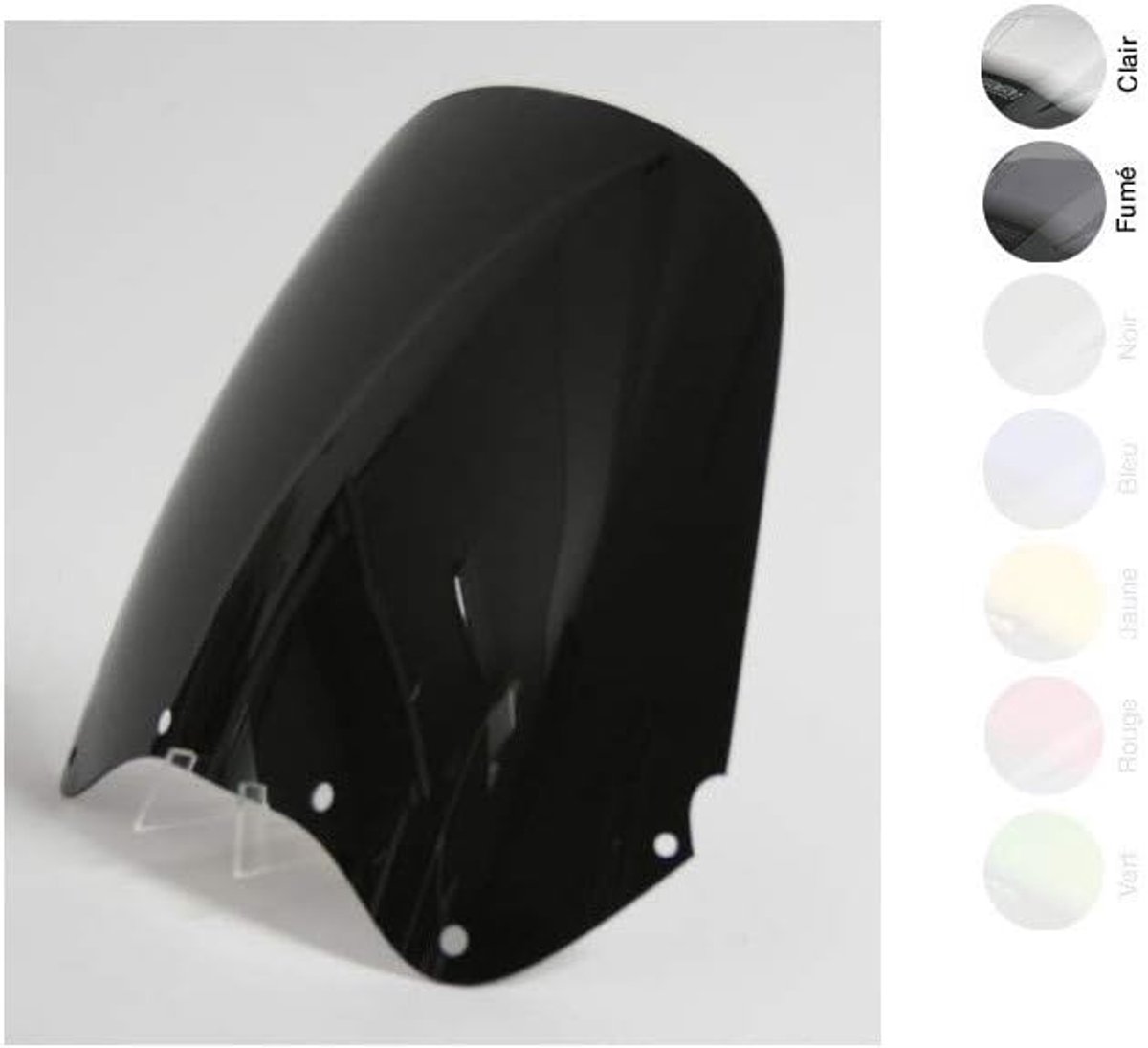 Motorruit - Windscherm Deflector - Comfortabel Rijden - Originele Vorm - 31x35 cm - Rookgrijs