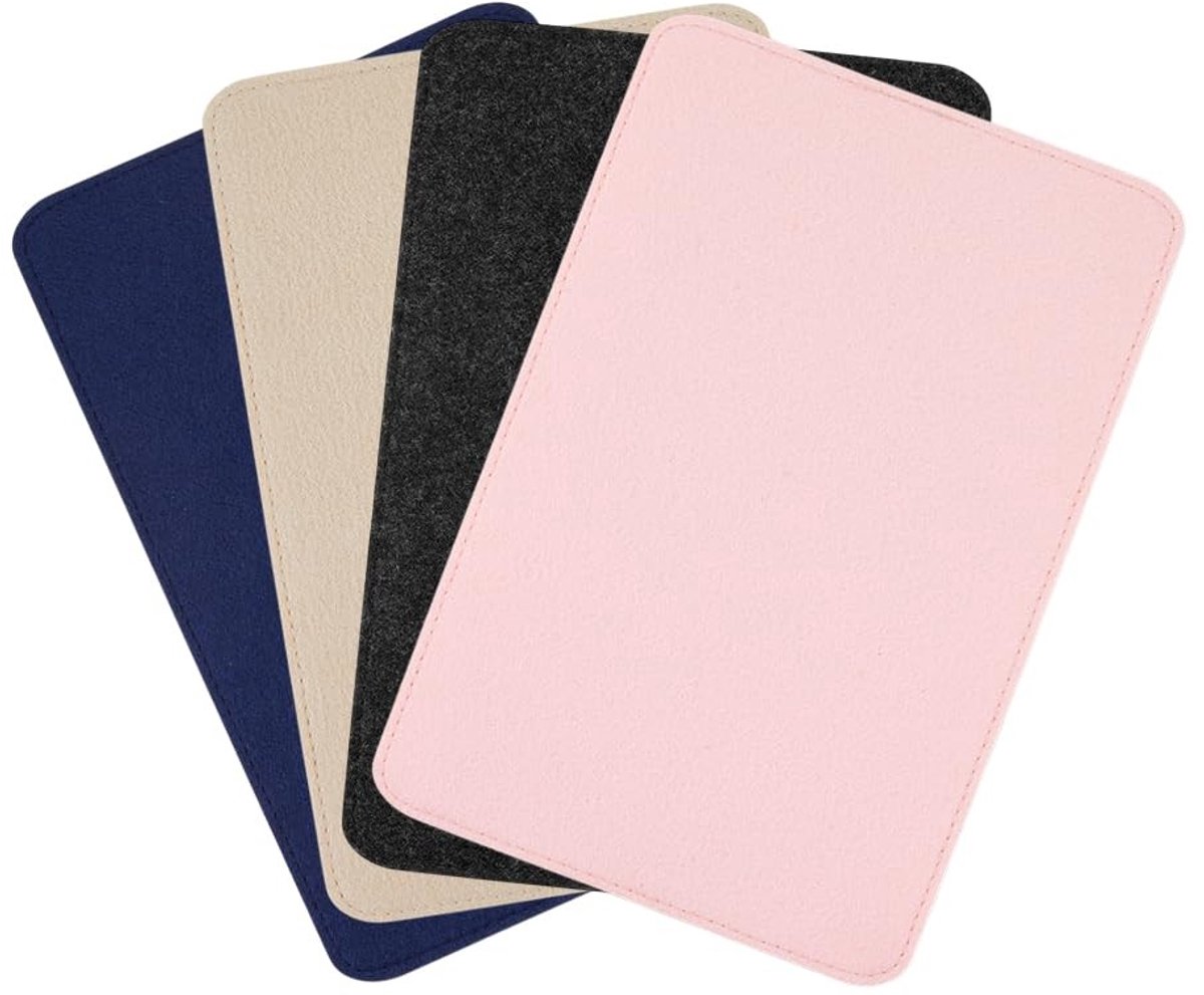 Dailygoods - BENECREAT 4 Pack 30x20cm/11.8x7.87inch Vilt Insert Board, Gemengde Kleuren Tas Shaper Insert, Zachte Vilt Portemonnee Organizer Insert voor Tote Handtas Portemonnee Maken en Reparatie