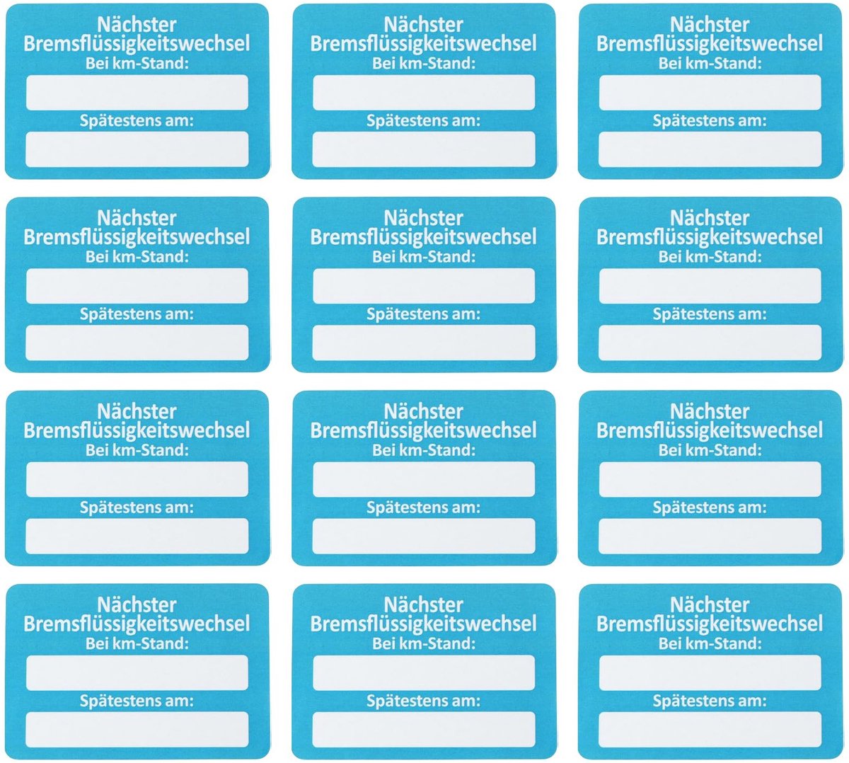 Dailygoods - 250 Stuks Auto Klantenservice Stickers