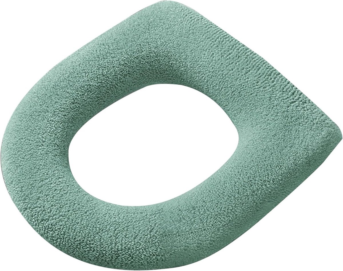Toiletbrilhoes Zacht - WC-bril Cover - Hygiënisch Comfort - Met Handvat - Standaard Maat - Nordic Groen
