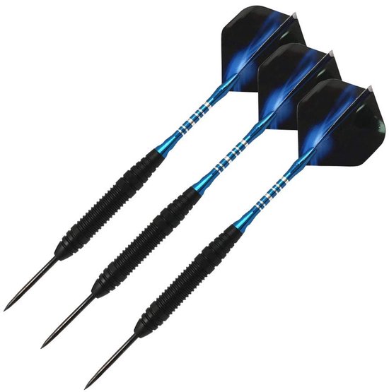 Dailygoods- Darts Professioneel 22 Gram - IJzervat - Aluminium Schachten - Stalen Tip - Antislip Handgrepen - Inclusief 3 Flights en Case - Dartpijlen van Dailygoods — afbeelding 4