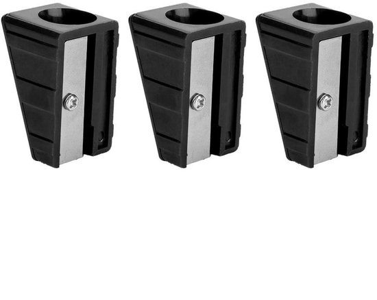 Dailygoody - Draagbare mini biljartkeu-trimmer - Puntenslijper voor keu-tip - Set van 3 stuks - Rood en zwart - Reparatietool voor biljartkeu - Geschi.. van Merkloos — afbeelding 3