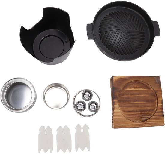 VT Goods Mini Grill - Rookloze Tafelblad Barbecue - Draagbaar Formaat - Indoor en Outdoor - Geschikt voor Camping en Picknick - Eenvoudig te M... van Merkloos — afbeelding 4
