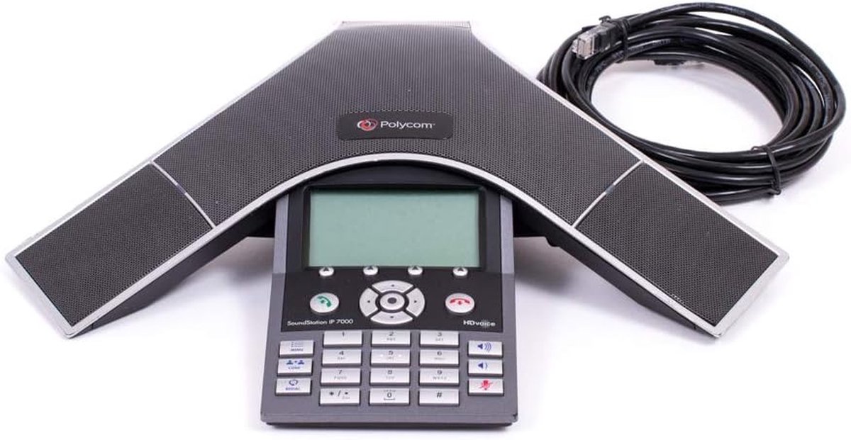 Conference Telefoon - VoIP Telefoon - Zakelijke Communicatie - HD Geluidskwaliteit - 37 cm - Zwart