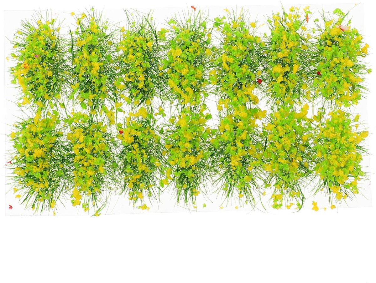 Dailygoods - Vaguelly Zandtafel, vegetatiematerialen, mini-bloemencluster, decoratie, 11 x 2,4 cm, realistisch strooimateriaal voor Diorama, modelbouw, micro tuin, feeëntuin, terraria