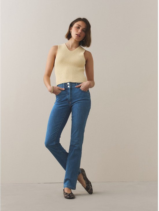 Next - Dames - Liftende, vormgevende jeans met smalle pasvorm - Blauw