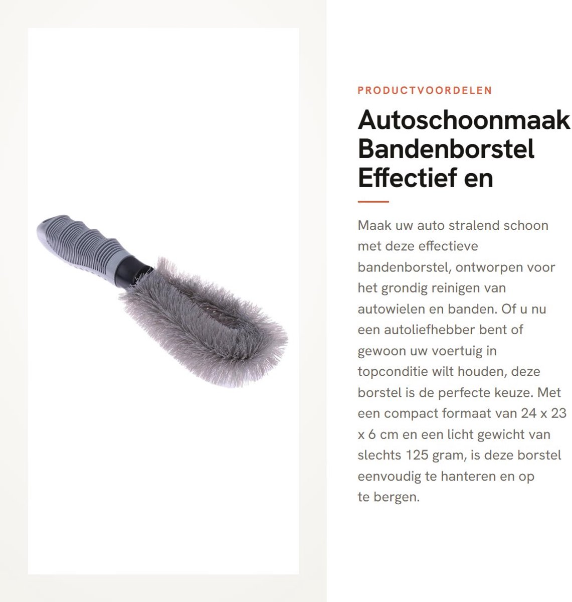 Dailygoods- Wielborstel - Auto - Schoonmaak - Borstel - Velgen - Band - Effectief reinigen - Bandenborstel
