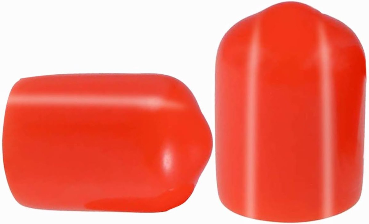 Dopjes Bescherming - Rubberen Kapjes - Schroef Afdekken - Flexibel PVC Materiaal - 50 Stuks 9.5mm - Rood