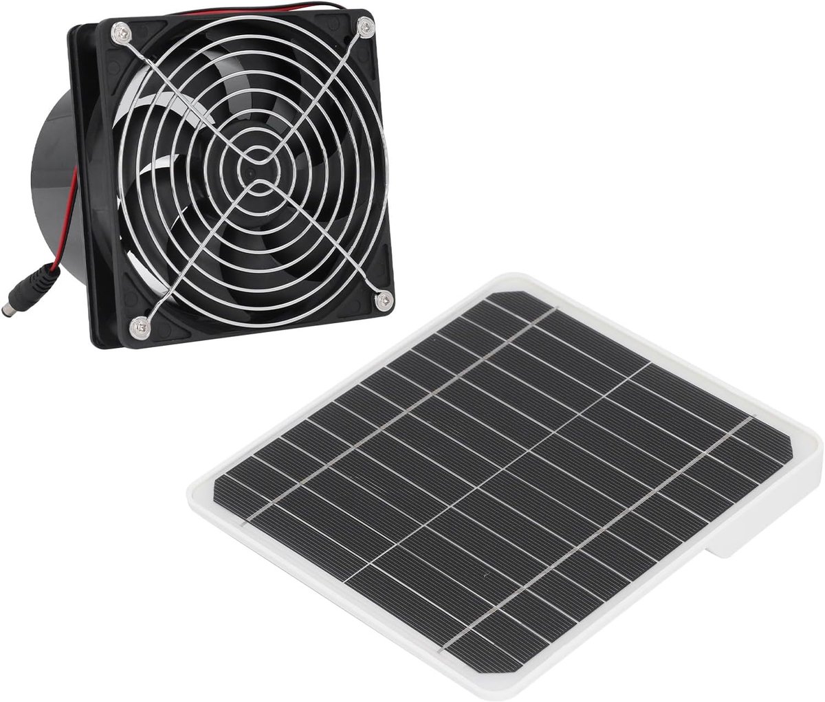 Afzuigventilator op Zonne-energie - Zonne Ventilator Kas - Luchtcirculatie Verbeteren - Mo