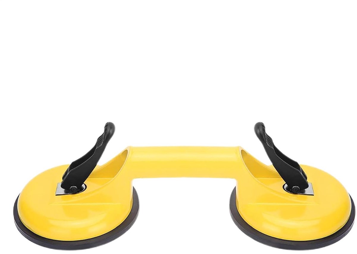 Glazen Zuignappen - Vacuüm Lifter - Zwaar Tillen - 91kg Draagvermogen - 11.9 cm Diameter - Zwart