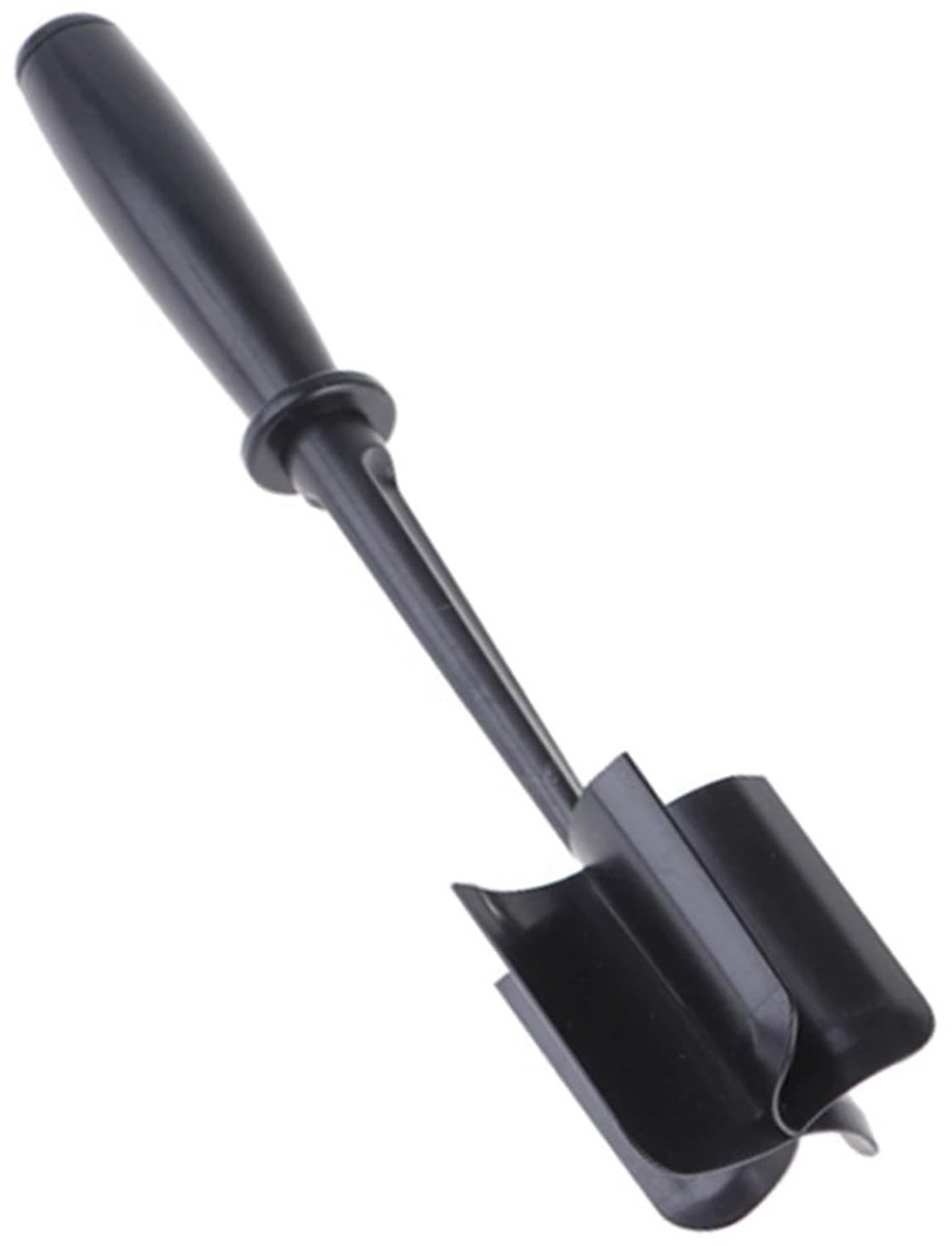 Dailygoods- Vleeshakselaar 5 Gebogen Messen - Gehaktstamper - Vleesbreker - Vleesstamper - Ergonomisch Handvat - Comfortabel Gebruik - Gehaktmolen