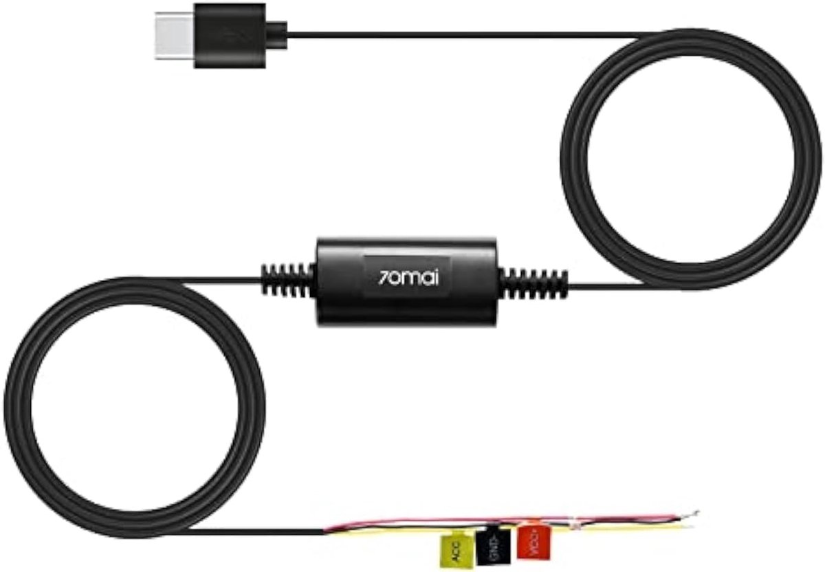 Auto Oplader Kit - Stroomvoorziening Camera - Parkeerbewaking - Lage Voltage Bescherming - 3.3 Meter - Zwart