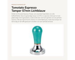 Dailygoods- Espresso Tamper 57 mm - Aluminium Koffie Tamper - Hand Tamper - Koffie Accessoire - Professionele Drukverdeling - Lichtgewicht 278g - Koffietamper