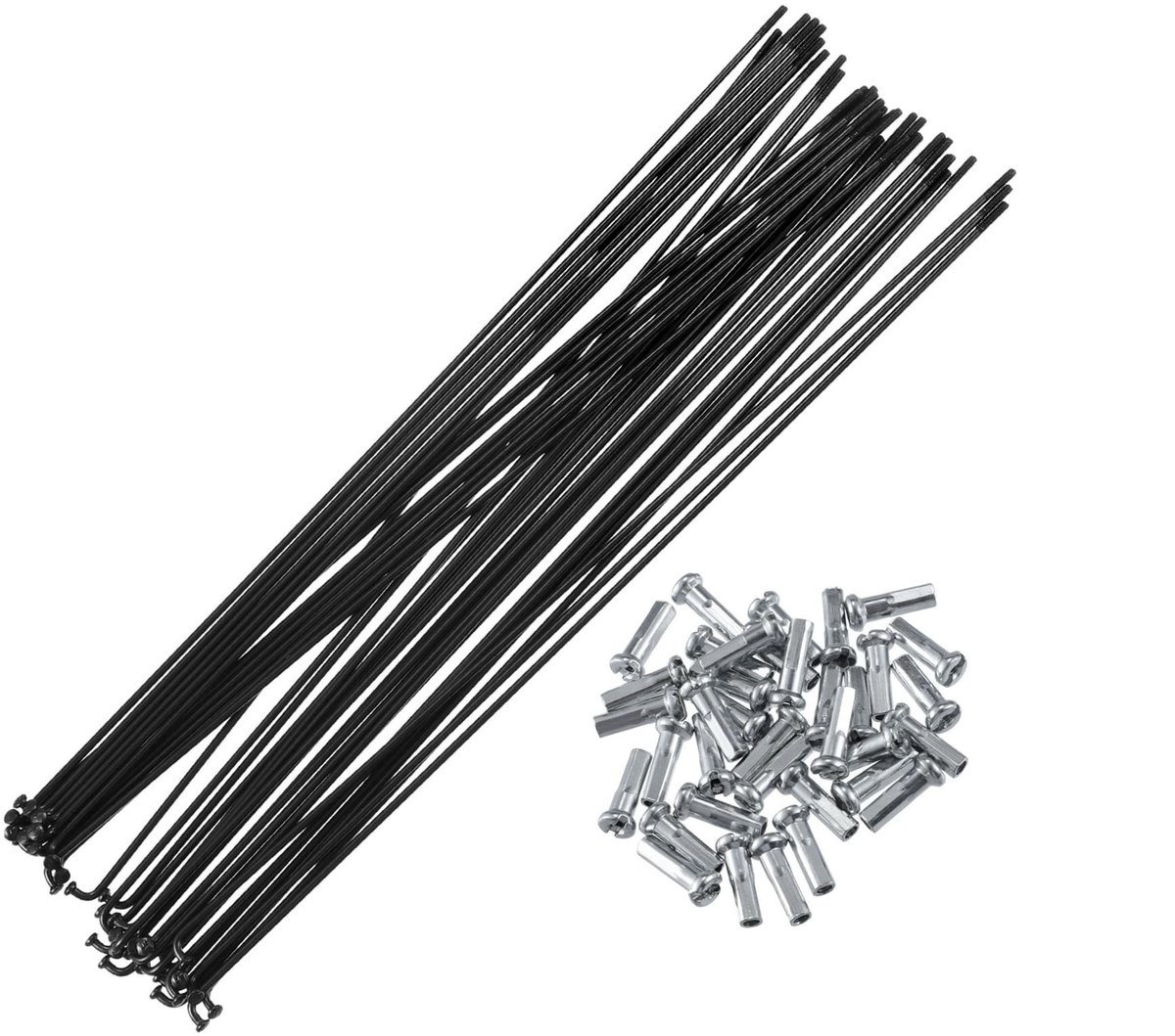 Dailygoods- Fietsspaken 36 Stuks - Stalen Spaken - 250 mm Lengte - 14 G - Slagvast - Duurzaam Materiaal - Wielspaken