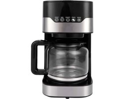 Volautomatisch Koffiezetapparaat - Espressomachine Theemaker - Thuis Kantoor - Stoomspray Extractie - 15 L Capaciteit - Zwart