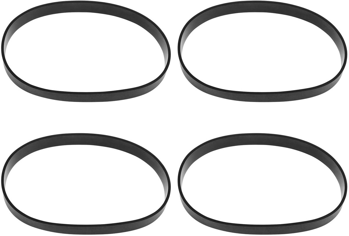 Dailygoods- Stofzuiger Riem 4 Stuks - Duurzaam Rubber - Onderdeelnummers 2031093/32074/3031120/3031123 - Lengte 370 mm - Breedte 14,5 mm - Dikte 2,6 mm - Stofzuigeronderdeel