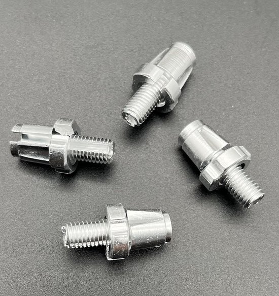 Dailygoods- Fietsremkabel-afstelmoer 4 Stuks - Remhendel-afstelschroef M7 - Aluminiumlegering - Geschikt voor MTB/Racefietsen - Vervangingsonderdeel - Remkabel — afbeelding 2