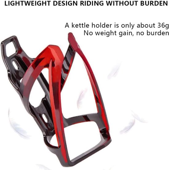 Dailygoods - 2 stuks fietsflessenhouder, lichtgewicht bidonhouder voor fietsen, duurzame pc-flessenhouder, fietsketel, met schroeven, voor racefiets, mountainbike en kinderfiets — afbeelding 2