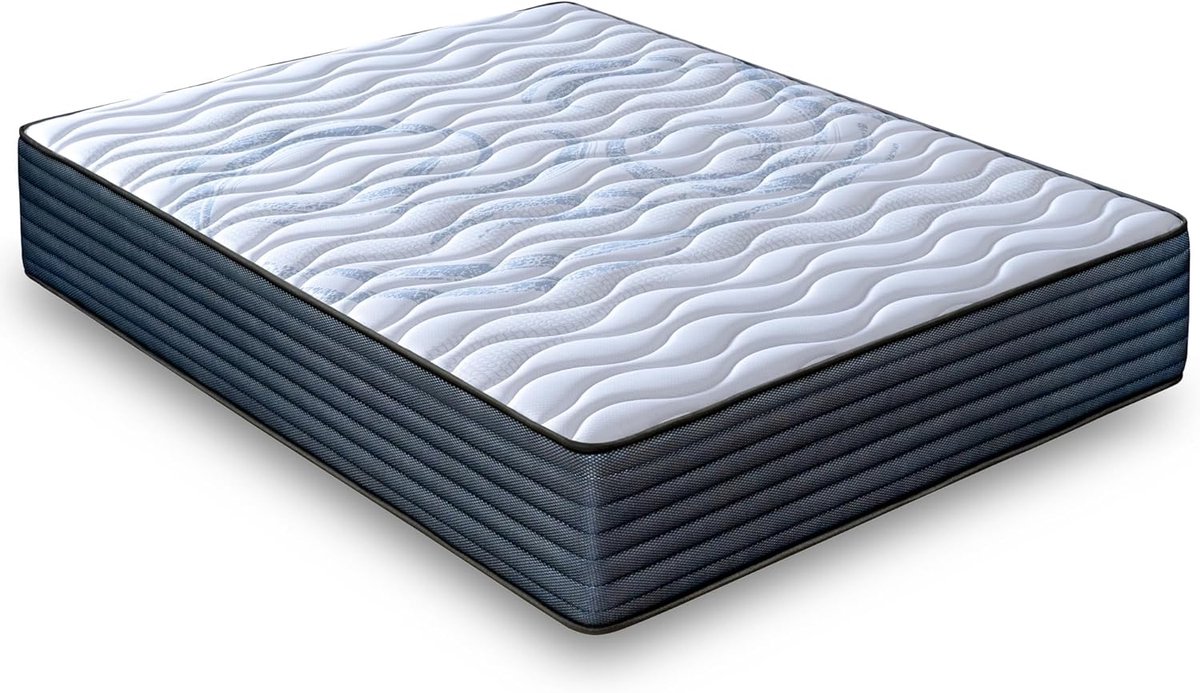 Matras - Traagschuim matras - Comfortabel slapen - Aanpasbaar en ademend - 180 x 200 cm - 