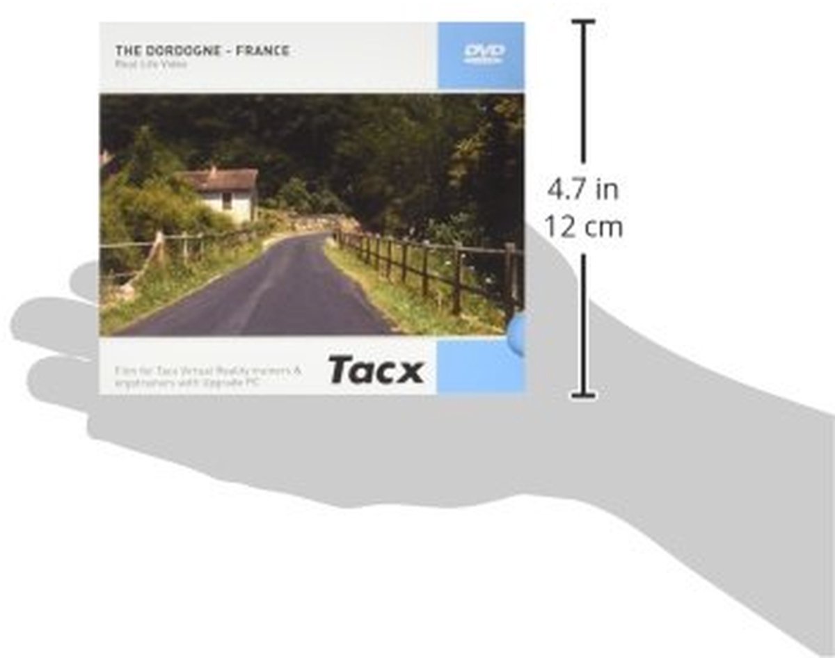 Virtuele Race DVD - Fiets Training - Binnen Fietsen - Realistische Routes - 15 x 15 x 3 cm - Zilver