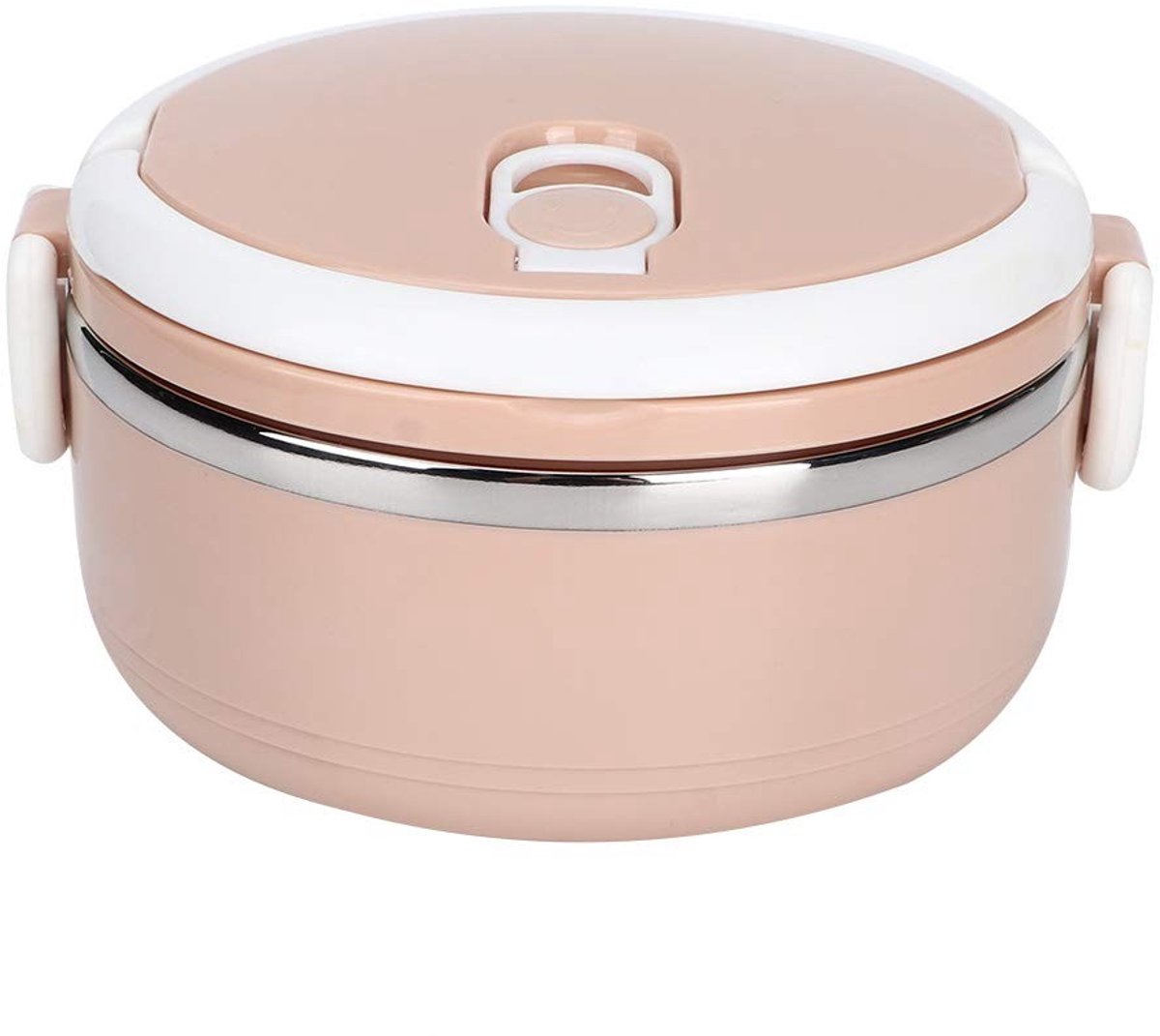 Dailygoods- Lunchbox Roestvrij Staal - Bento Box - Lekvrij - Draagbaar - Enkellaags - Geschikt voor Kantoor en School