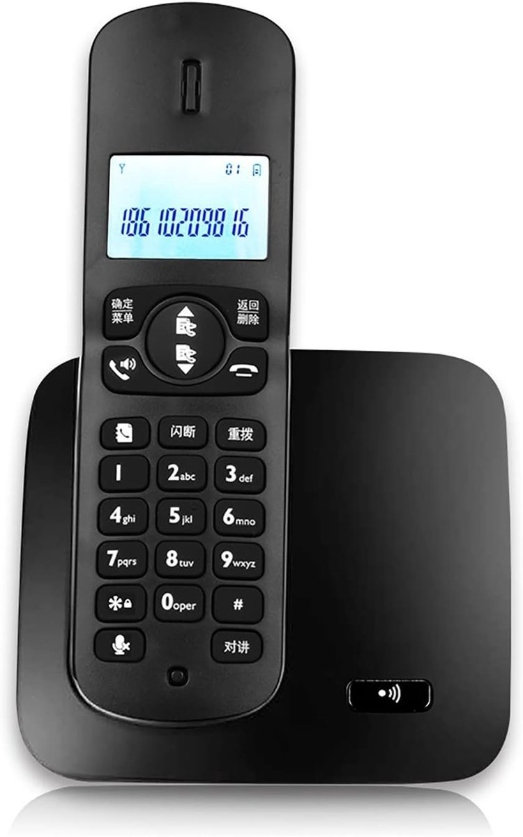 Draadloze Vaste Telefoon - Huistelefoon Thuis - Thuis Bellen - Oproepblokkering - 1 Handset - Wit