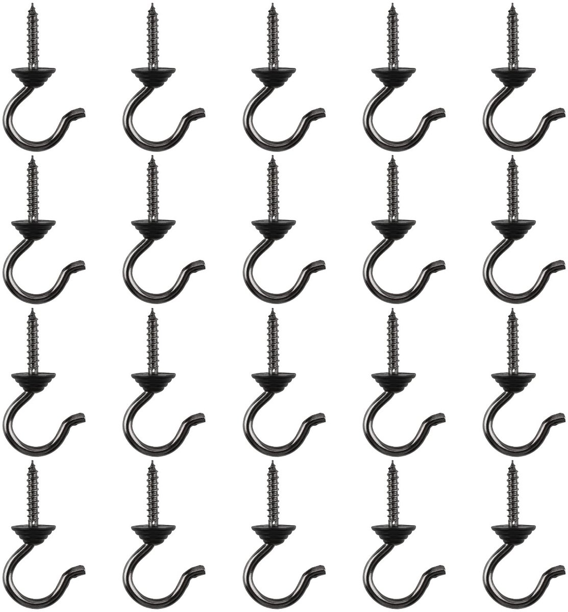 Dailygoods- Plafondhaken 20 Stuks - Vintage Schroefhaken - Multifunctionele Hangers - Duurzaam Legeringsmateriaal - Anticorrosie - Eenvoudig te Bevestigen - Haakjes