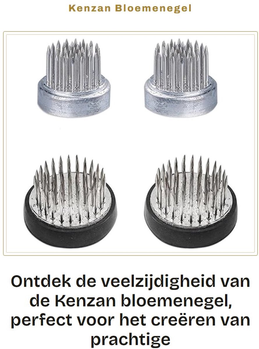 Dailygoods- Kenzan Bloemenegel - Sterk/Duurzaam - Bloemenarrangement - Ikebana - Bloem Kikker - Geschikt voor Kunstcreatie - Bloemkikker