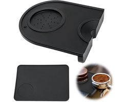 Dailygoods - 2 stuks koffie-tampermat, siliconen anti-slip tampingmat voor zeefdragers, barista-mat, espresso, tamperhouder, pad voor bar, keuken, café