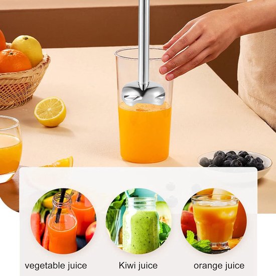Handblender Set - Keukenmixer - Maaltijden Bereiden - 1000W Krachtig Vermogen - 500ml 700ml kommen - Zwart — afbeelding 5