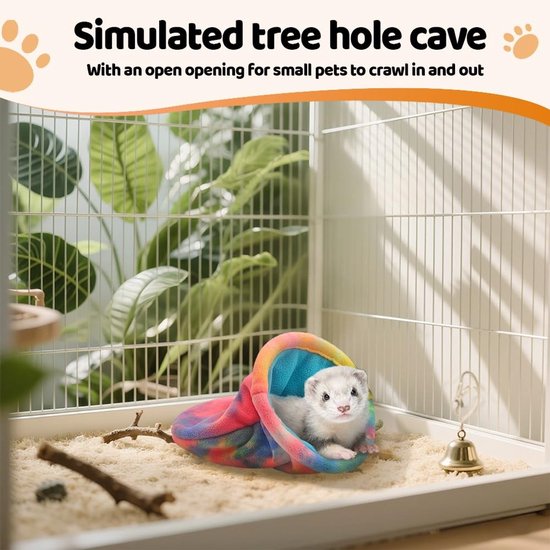Dailygoods- Slaapzak Hamster - Zachte Fleece - Schuilplaats voor van Dailygoods — afbeelding 4