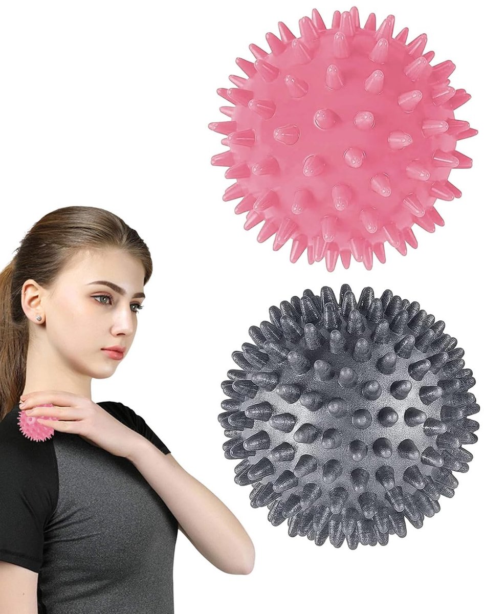 Dailygoods- Massagebal - Duurzaam - Egelbal/Triggerpoint - Verbeterde doorbloeding - Compact/draagbaar - 7 cm - Ontspanning spieren - Massagebalset