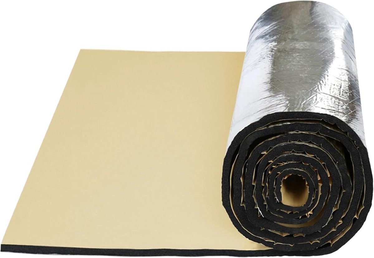 Isolatiemat - Geluidsisolatie - Motorruimte - Warmte- en geluidsdempend - 152x100cm - Zilver
