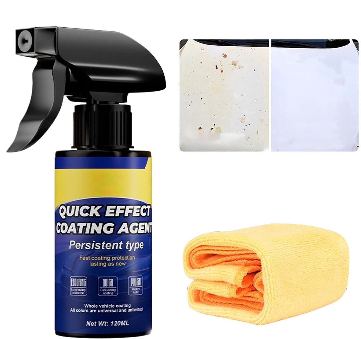 Auto Coating Spray - Waterafstotend Middel - Voertuig Beschermen - UV Bestendige Nano-coating - 120 ml - Transparant