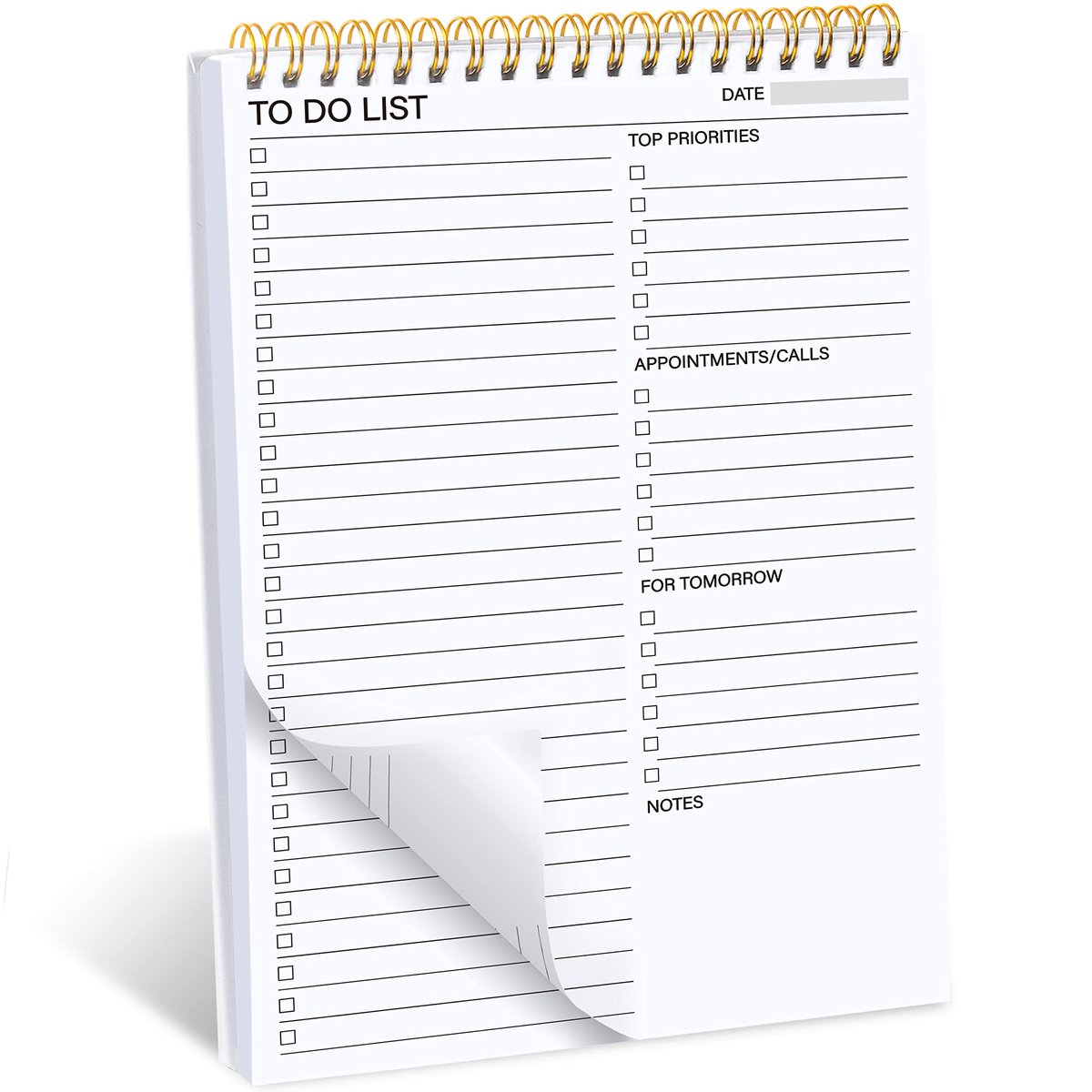 Dailygoods- Kladblok Dubbelzijdig Geprint - Notitieblok - Takenlijst - Dagelijkse Planner - Kladschrift - Perfect voor Doelen