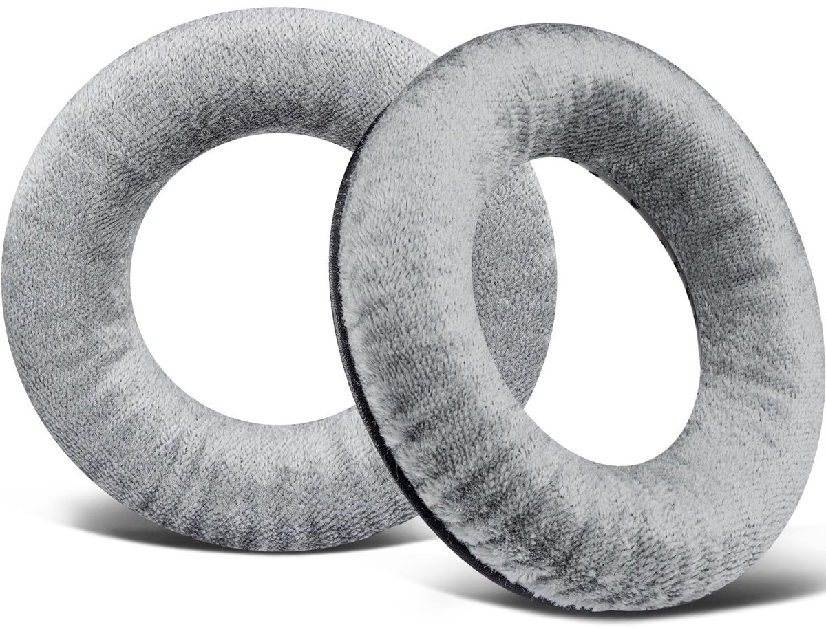 Dailygoods - SOULWIT Velours Vervangende Oorkussens voor Beyerdynamic DT 770/DT770 PRO/DT511/DT801/DT831/DT901/HS300/MMX300/Custom One PRO Plus/Custom Studio, Earpads Cushions met Schuim met Hoge Dichtheid