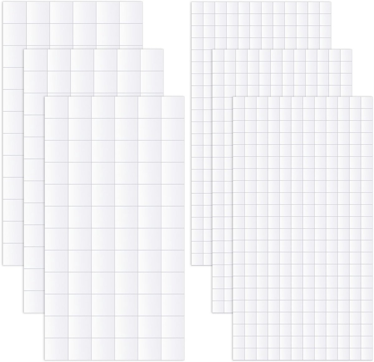 Dailygoods- Plakpunten 984 Stuks - Dubbelzijdige Plakpads - Kleine/Large Vierkante Plakpunten - Foam Plakband - DIY Creatief - 14.5x7.5 cm
