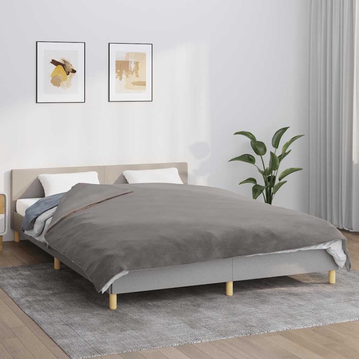 Gewichtsdeken - Verzwaringsdeken - Betere slaap - Gelijkmatige gewichtsverdeling - 200 x 200 cm - Grijs
