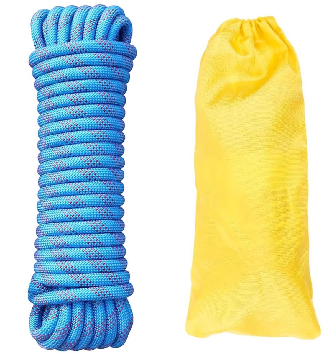 Dailygoods- Klimtouw 10 mm - Statisch Polypropyleen Touw - 10 m - Hoog Draagvermogen - Slijtvast - UV-bestendig - Geschikt voor Hoogteredding