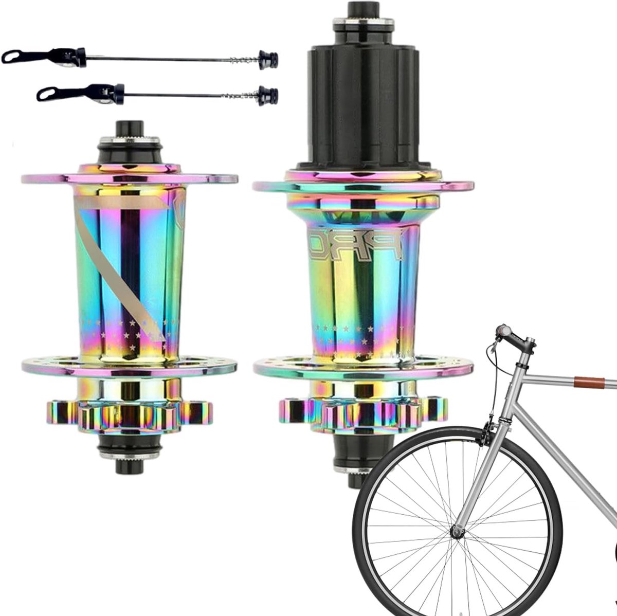 Fietswielnaafset - Fietsnaven Vervanging - Veilig Fietsen - 6-klauw Freewheel Body - 32 Gaten - Zwart