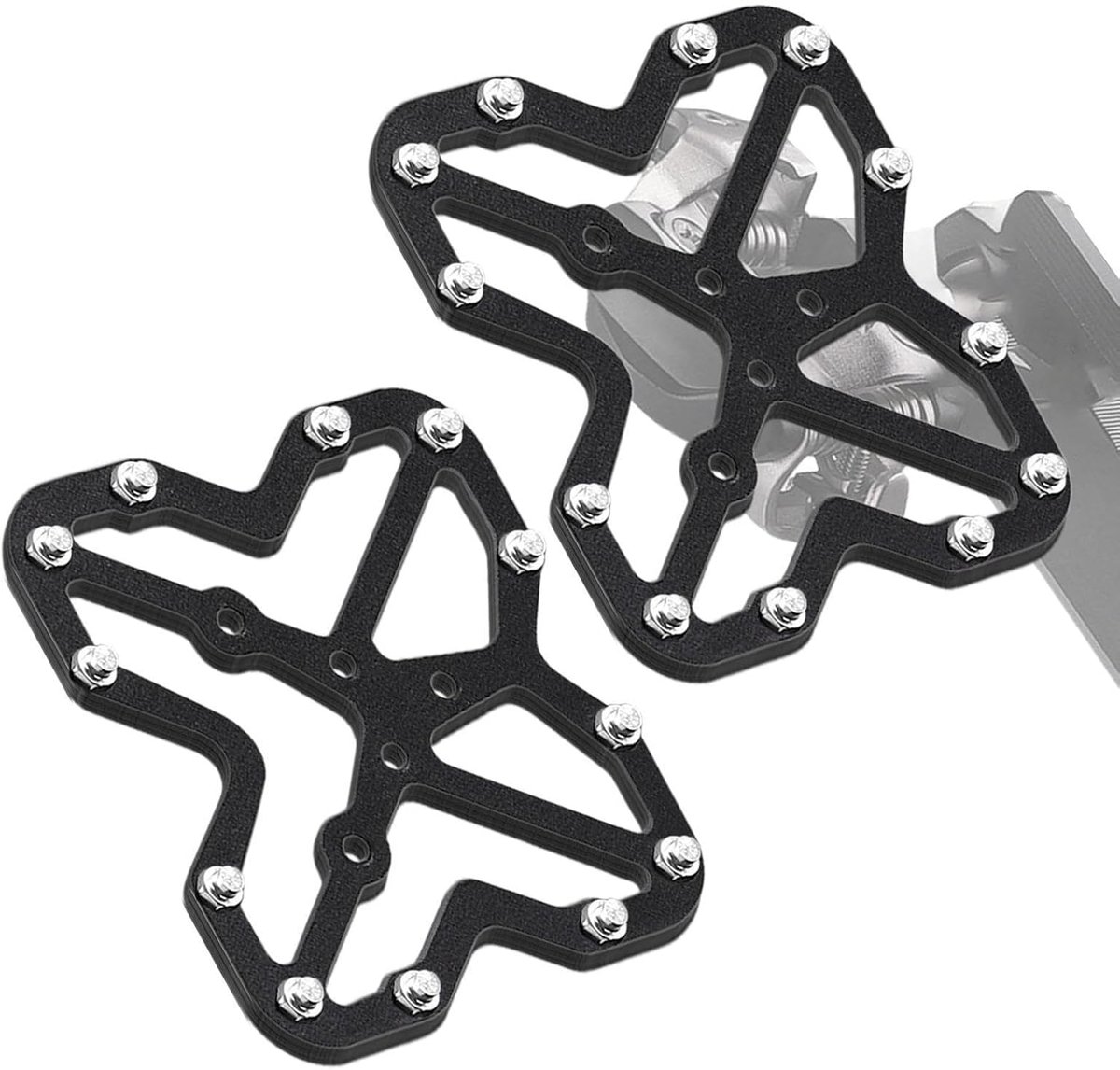 Fietspedalen - Platte Pedalen - Veilig Fietsen - Antislip Ontwerp - Verbreed Loopvlak - Aluminium