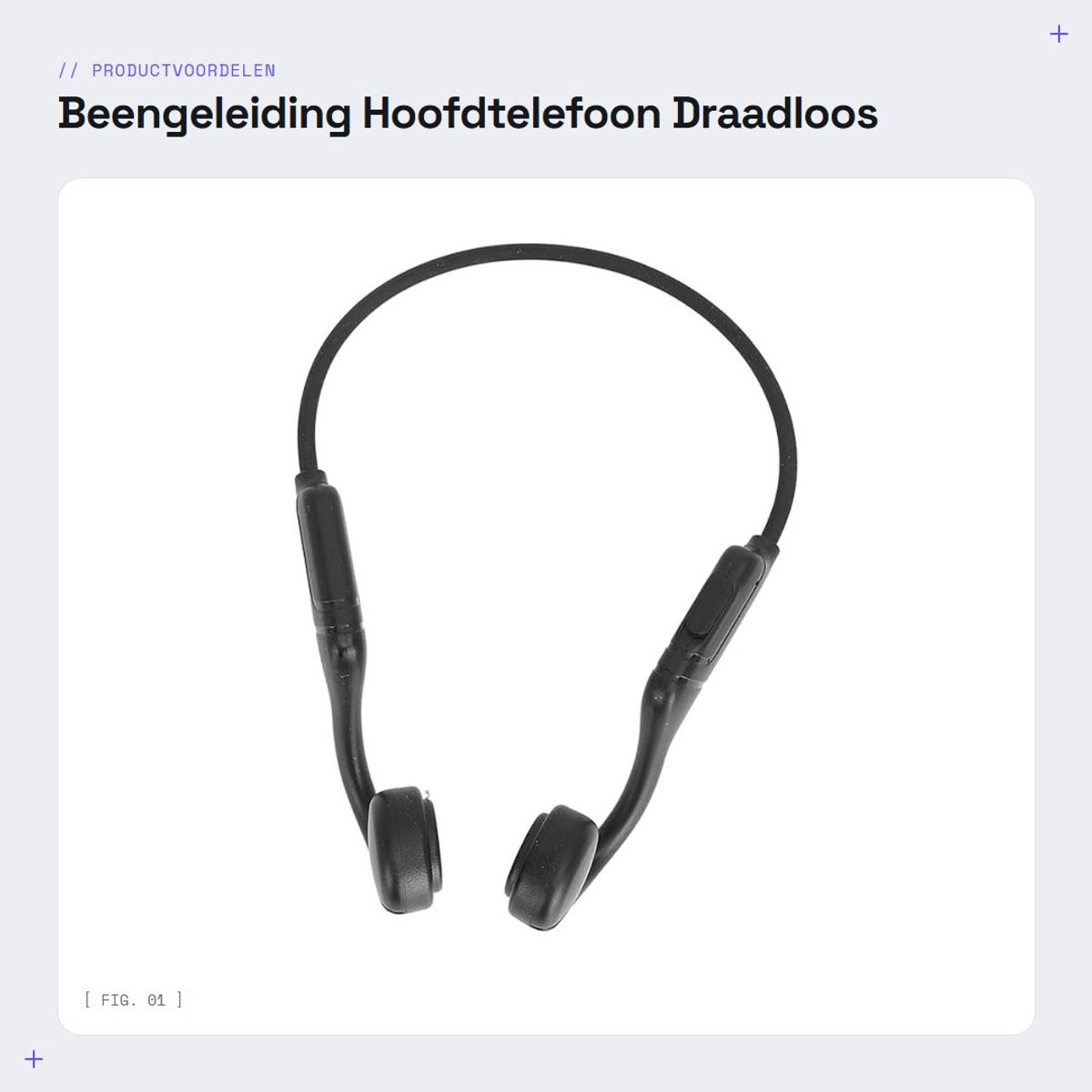 Dailygoods - Beengeleiding Hoofdtelefoon - Draadloos - HiFi-geluid - Lange Batterijduur - Sport - Geschikt voor Hardlopen, Fietsen, Wandelen
