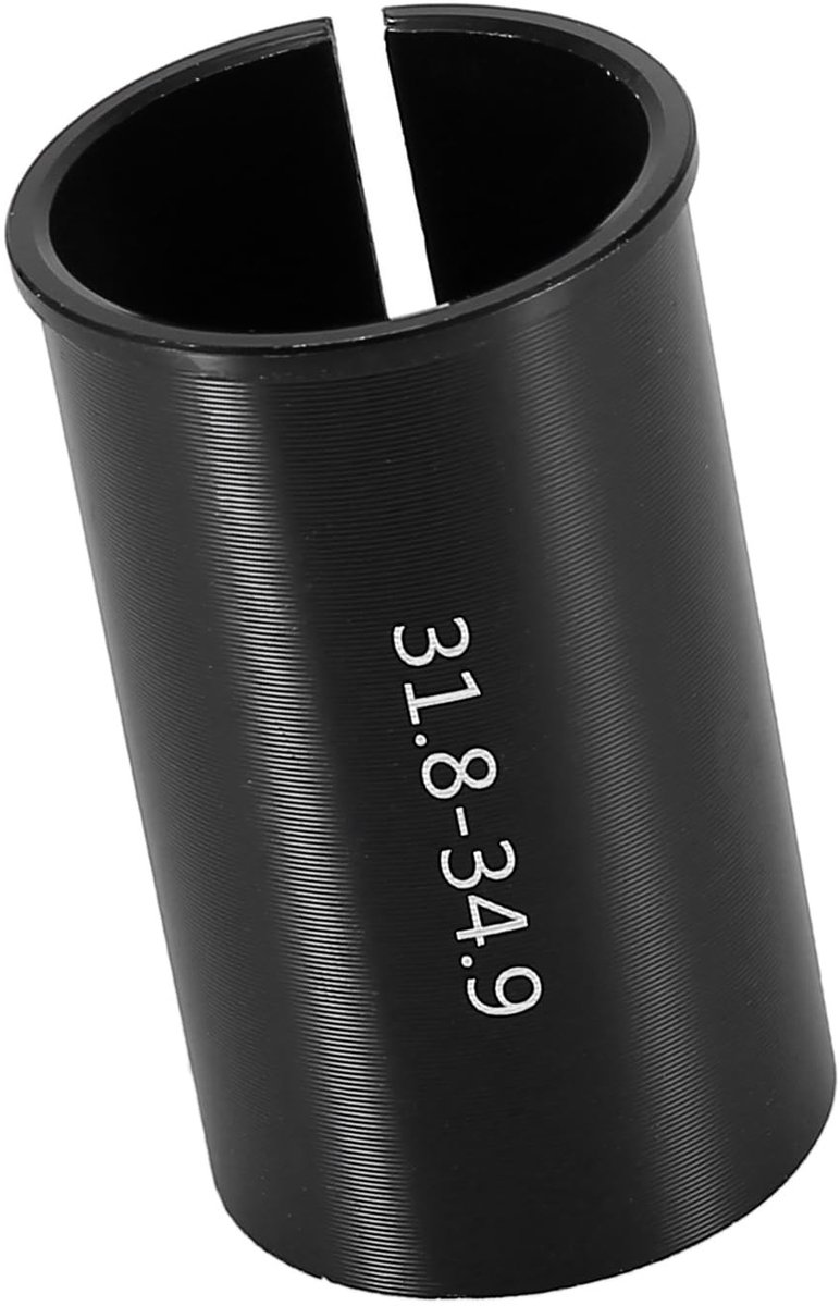 Dailygoods - Fiets zadelpen adapter 31,8 naar 34,9 mm - Zadelpen buis adapter