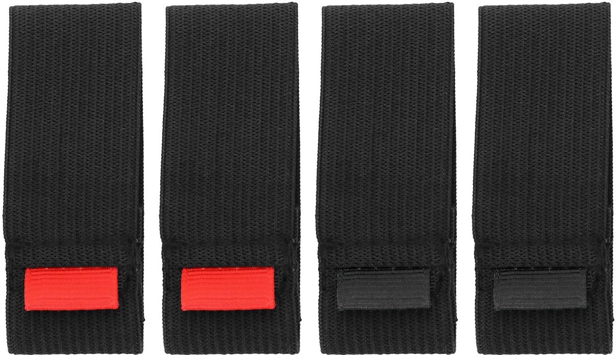 Dailygoods- Visserijhaspel Bandjes 4-Pack - Elastische Beschermende Bandjes - Anti-slijtage Accessoires - Lichtgewicht - Maat L - Handvat voor Gemakkelijk Gebruik - Visspoel