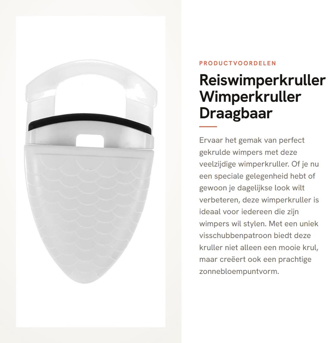Dailygoods- Wimperkruller Kunststof - Mini/Draagbaar